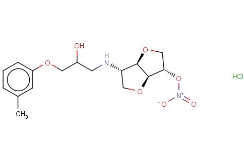5-(2-HYDROXY-3-(3-TOLYLOXY)-PROPYLAMINO)-5-DESOXY-1,4:3,6-DIANHYDRO-L-IDIT-2-NITRAT HCL